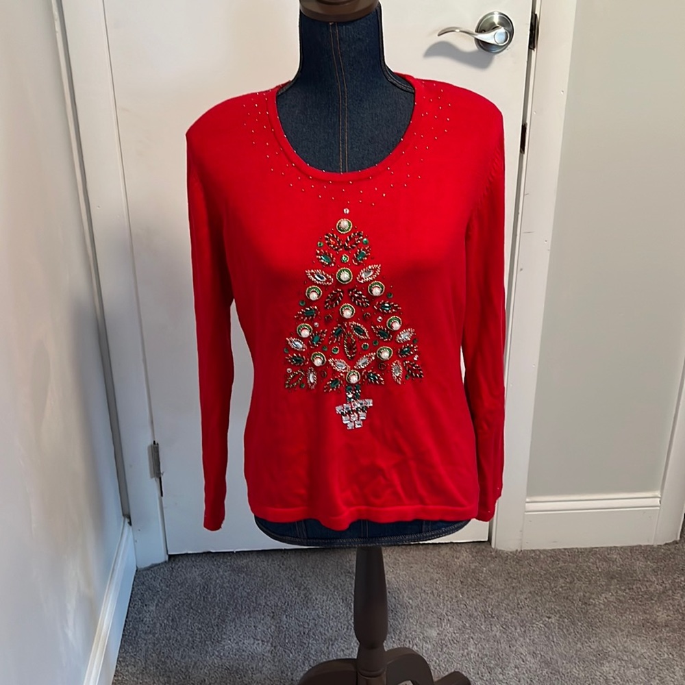 Vintage Just B Christmas sweater size medium